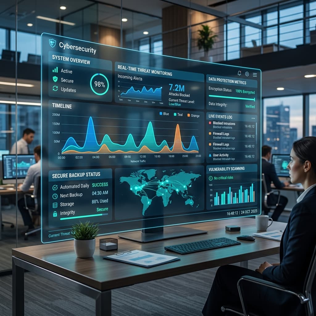 Acronis security dashboard